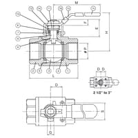 Inline Industries Ball Valve, 202F